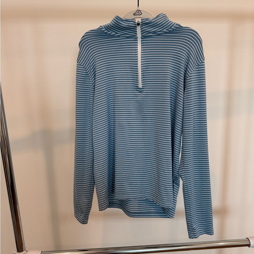 Crewcuts Blue and White Striped Top